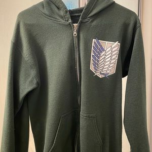 Attack on Titan zip up hoodie